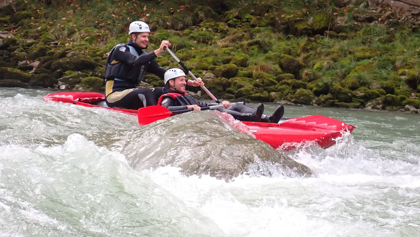 AC Milwaukee beim Rafting-Ausflug